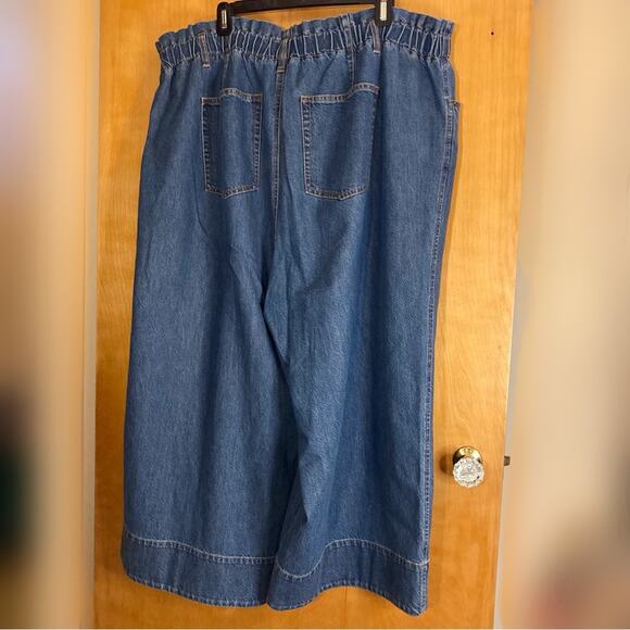 NWT Womens Plus Size 22 Tanya Taylor Designs Summer Pant Wide Leg Jeans - Picture 2 of 9
